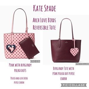 Kate Spade Arch Love Birds Reversible Tote - NWT